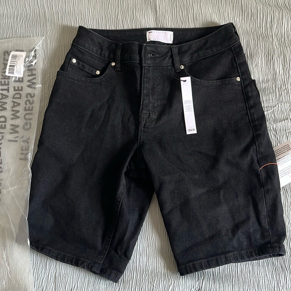 ASOS Denim Shorts back 26” NWT